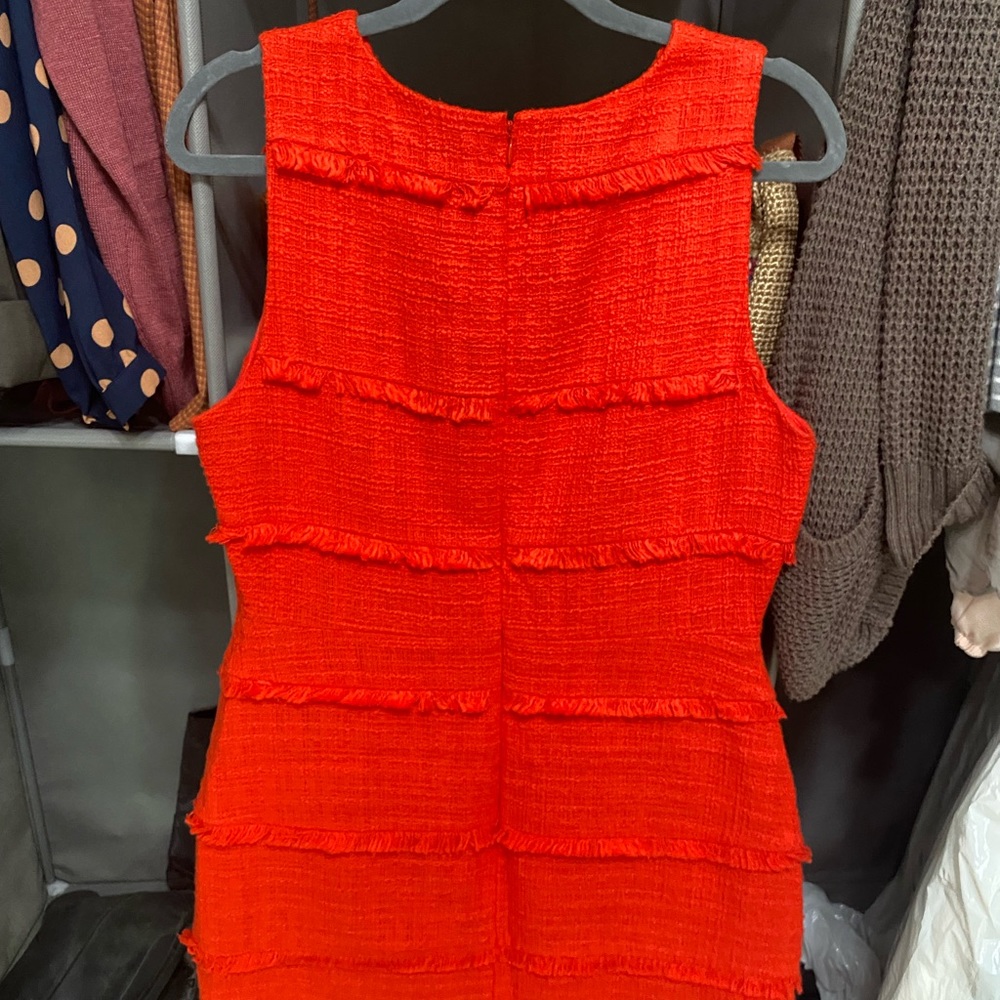 J. Crew Coral Dress Size 12 - Picture 3 of 4